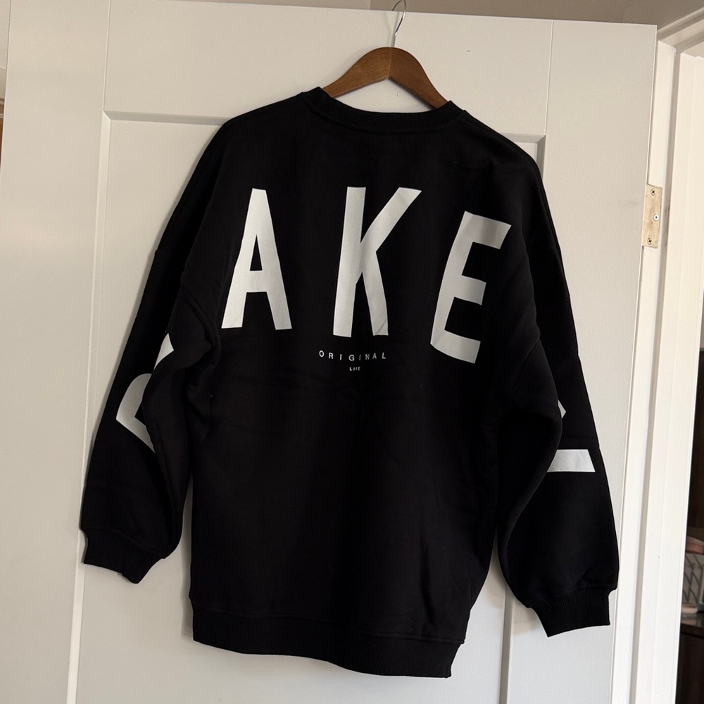 Women’s Black Crewneck Sweater - Classic Pullover - Picture 2 of 7